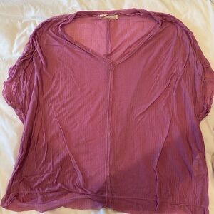 free people purple/pink top size large! Perfect cover up!!!